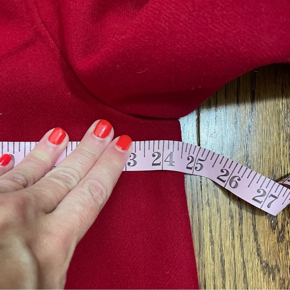 Talbots Woman Petite Red Wool Jacket Size 14W - Picture 8 of 9